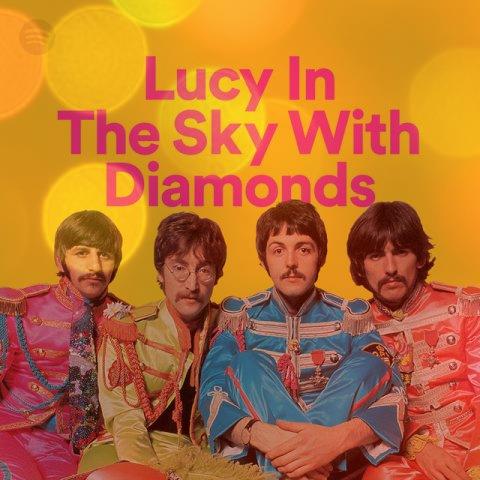 دانلود آهنگ Lucy In The Sky With Diamonds از گروه The Beatles + متن کامل