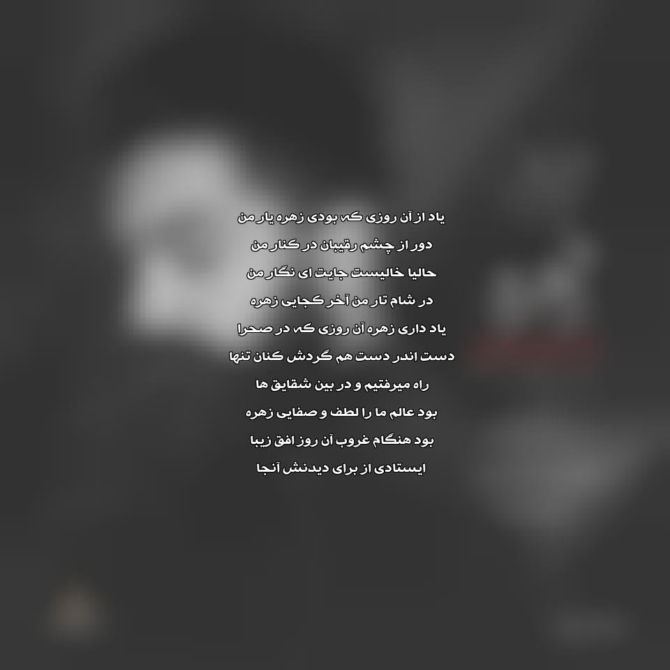 دانلود آهنگ زهره ریمیکس از علی زند وکیلی